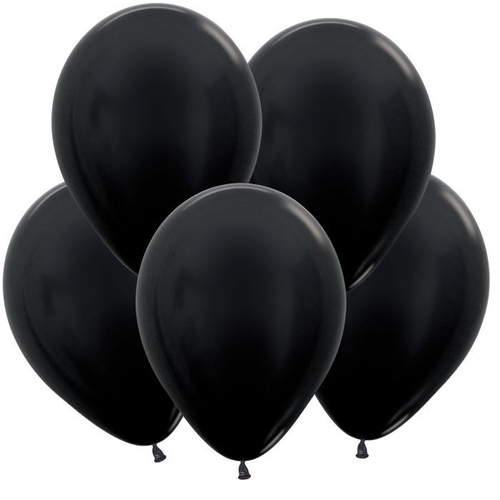 Шар 12" Черный, Метал / Black 580