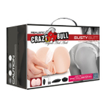 Мастурбатор вагина-анус с вибрацией Crazy Bull Busty Butt (Цвет: телесный)