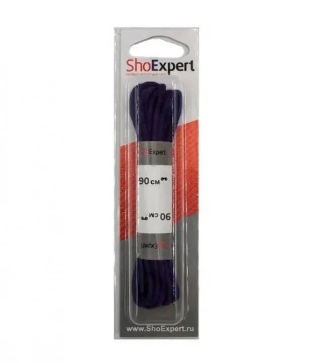 SHOExpert шнурки плоские х/б 90см Черные блистер *10
