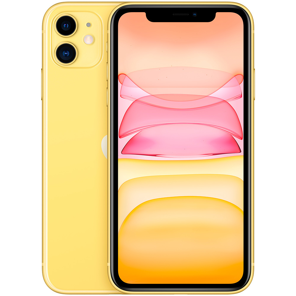 Смартфон Apple iPhone 11 128GB Dual Sim, Yellow (Желтый)