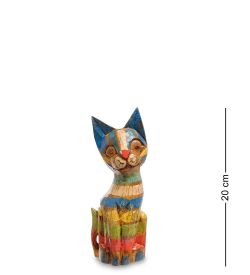 Decor and Gift 99-038 Фигурка «Кошка» н-р из трех 30,25,20 см (албезия, о.Бали)