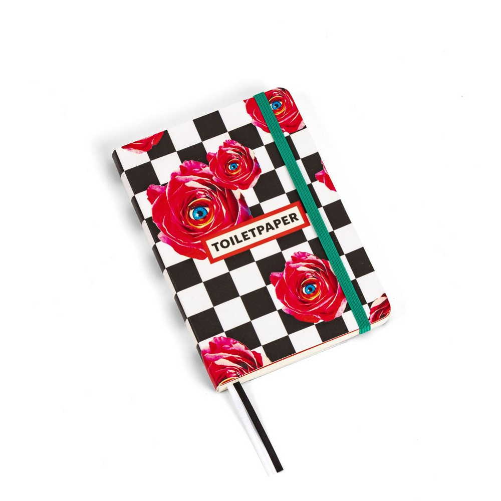 Блокнот Roses on Check Medium