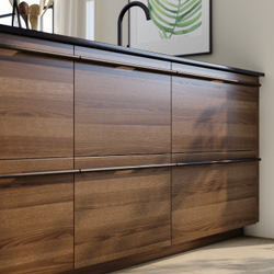 IKEA STENSTA  (ИКЕА СТЕНСТА)  -  Фасад ящика - тёмно-коричневый шпон ясеня 40x20 см