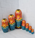 Матрешка авторская "Лесняночка" 7мест