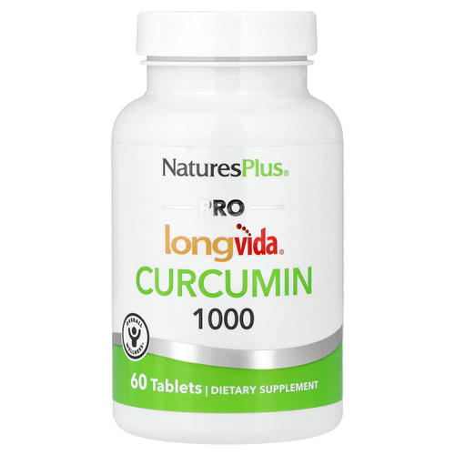 NaturesPlus, Pro Longvida Curcumin 1000, 1000 мг, 60 таблеток