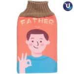 Мочалка - варежка массажная «Premium - МОЯ СЕМЬЯ», папа, 24,5*15,5см (ZIPпакет)