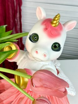 Игрушка мягконабивная 35см АниРеал Единорожка (60150)