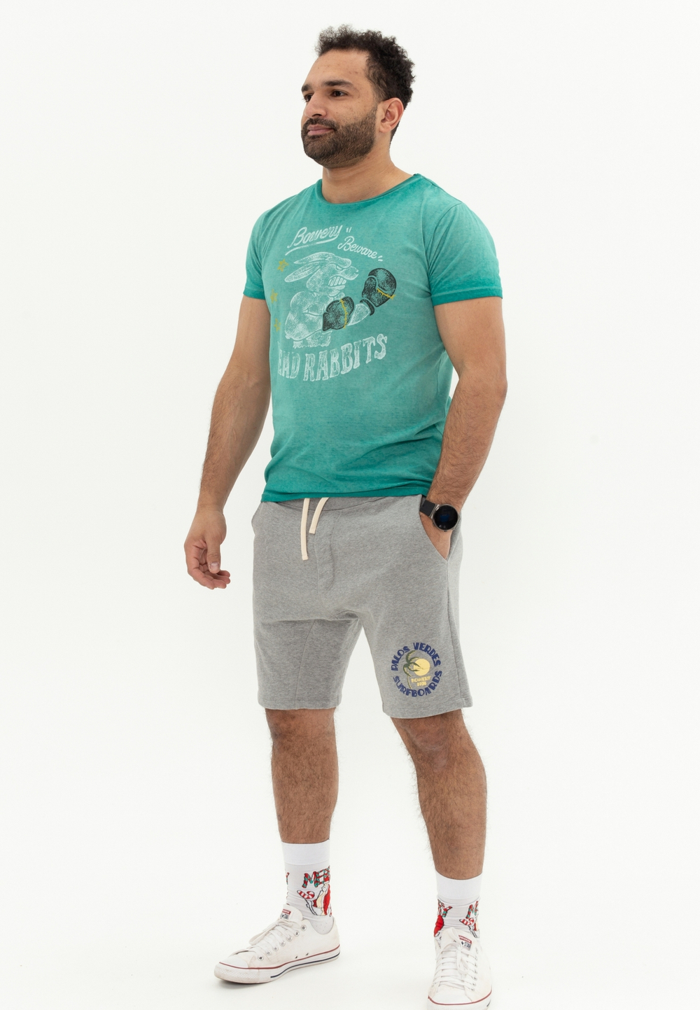 Футболка Bowery NYC "Rabbits" Double Dye Sprite