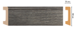 Плинтус напольный Decomaster D234-87 58х16х2400мм