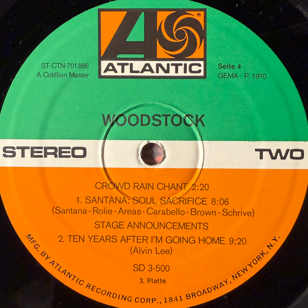 Woodstock - Music From The Original Soundtrack And More 3LP (Германия 1970г.)