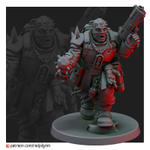 Chaos Renegade Гвардеец ренегат с дубиной и пистолетом миниатюра для AOS,Waha, Настольная игра, НРИ, Варгейм, РПГ