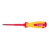 Отвертка Insulated, SL4 x 100 мм, CrMo, до 1000 В, двухкомпонентная рукоятка Matrix Professional — фото 1