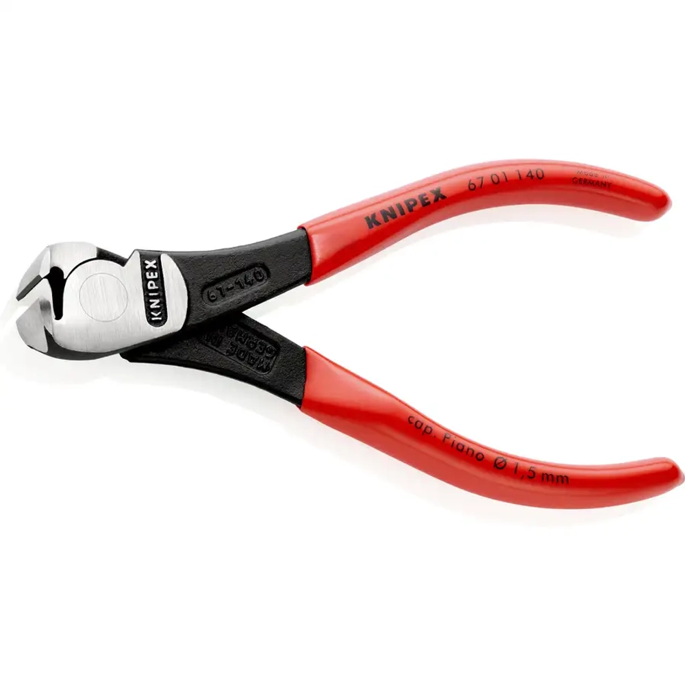 Кусачки торцевые особой мощности черненые 140 мм Knipex 67 01 140