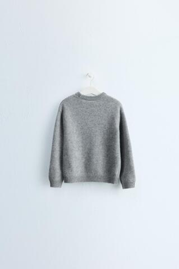 ZARA TIMELESS — СВИТЕР ИЗ 100% КАШЕМИРА, СЕРЫЙ