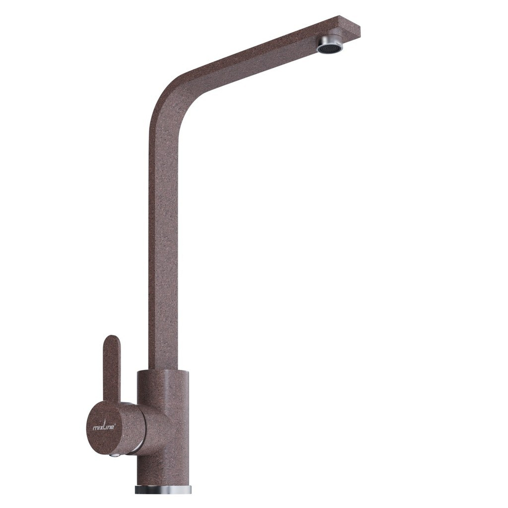 Смеситель для кухни 35к MIXLINE МЛ-ГС14 (ML-GS14) (307) терракотовый высок. излив