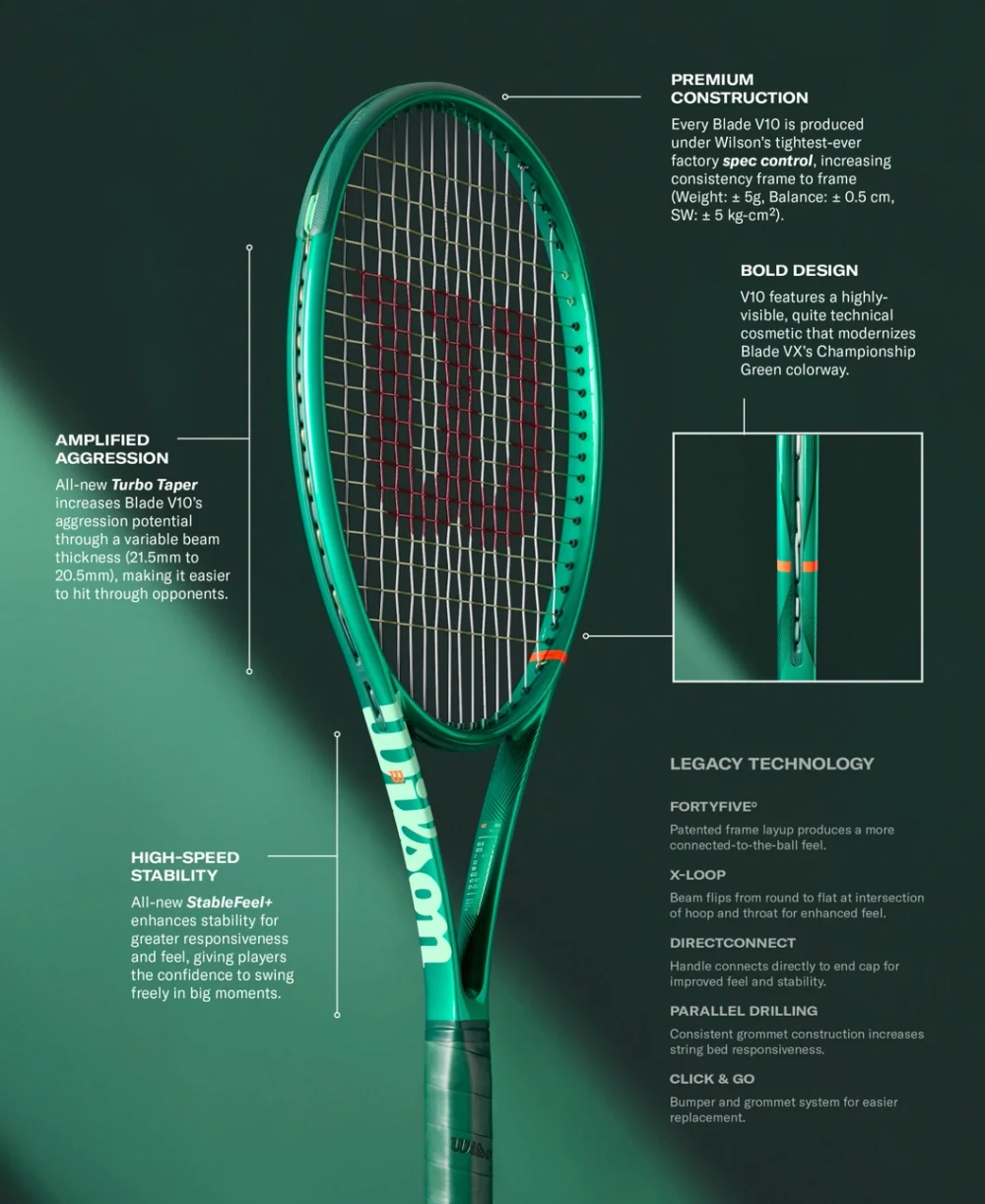 Wilson BLADE 101 TEAM V10