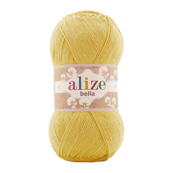 Пряжа Alize (Ализе) Bella 100 / уп.5 мот. по 100 г, 360м, 110 лимонный A