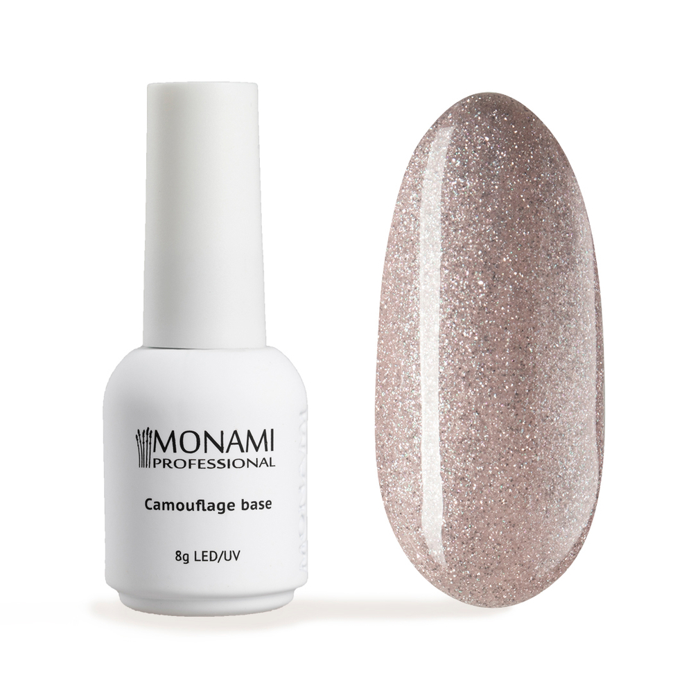 Monami Base Аurora Beige - База светоотражающая для ногтей, 8мл