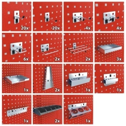 Верстак металический (H2020xW3720xD530 mm) RockFORCE RF-01Y0205