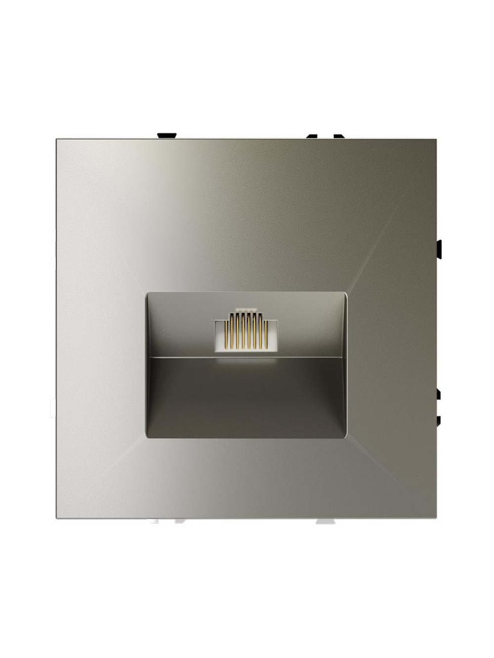 Розетка компьютерная 1-м СП S70 RJ45 кат.6 механизм шелк Voltum VLS060104