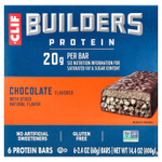 Clif Bar, Builders Protein Bar, Chocolate, 6 Bars, 2.4 oz (68 g) Each
