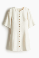 Платье-колокол из букле — короткие рукава - H&M