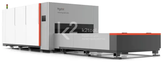 Лазерный станок HGTECH SMART3015PRO 12 кВт с защитной кабиной и сменным столом для резки листов металла