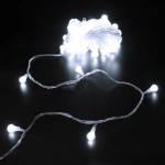 Гирлянда для дома НИТЬ «Сияющая капля» 10 м 60 ламп LED, прозр.пров, 8 реж,IP-20, Белый (возможность соединения)