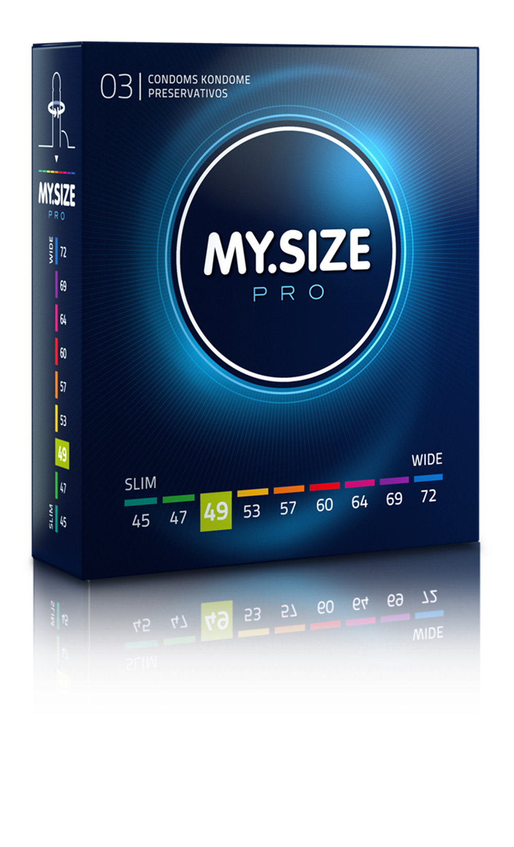 Размерные презервативы MY.SIZE PRO размер 49 - 3шт