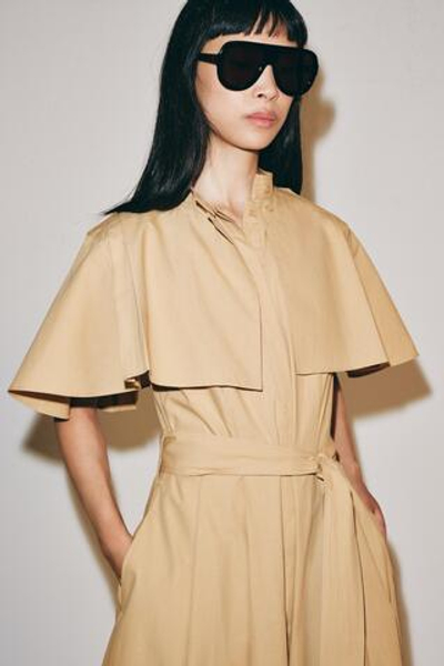 ПЛАТЬЕ-РУБАШКА С РУКАВАМИ-НАКИДКАМИ — ZW COLLECTION — ZARA