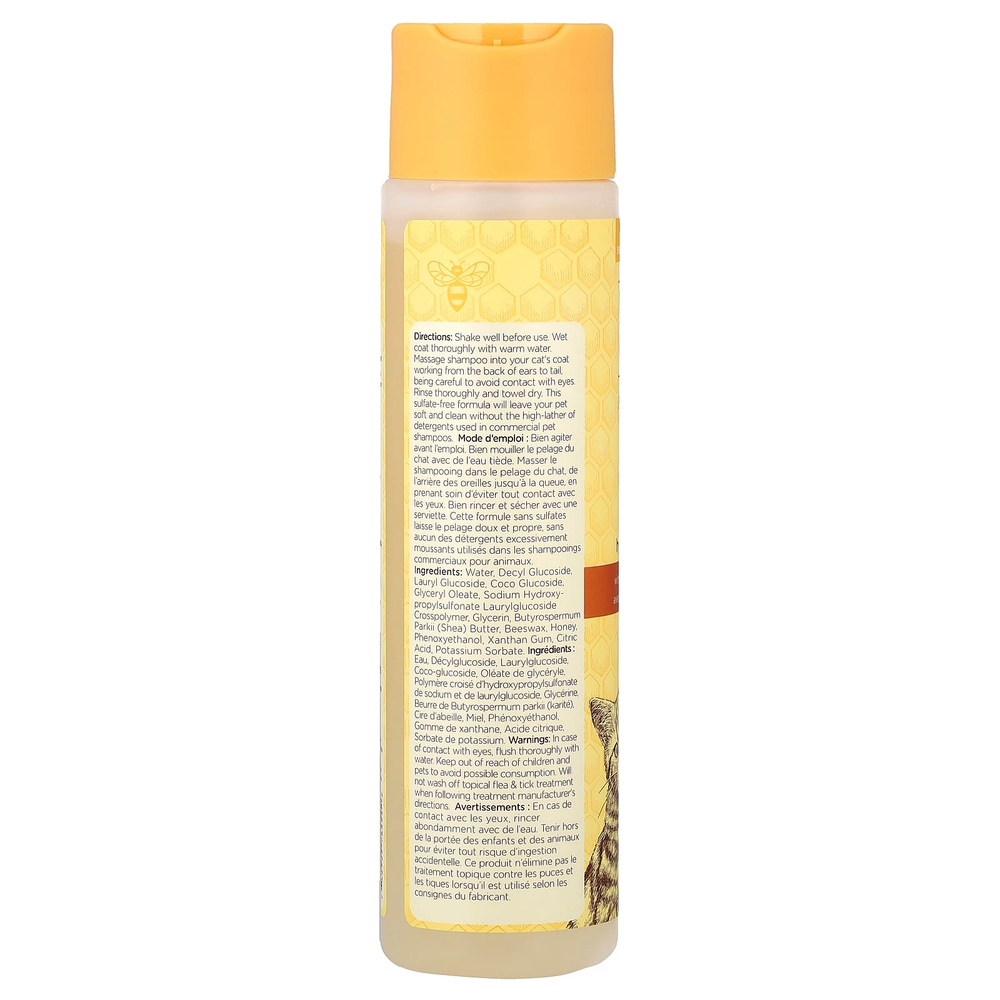 Burt's Bees, гипоаллергенный шампунь с маслом ши и медом, для кошек, 296 мл (10 жидк. унций)