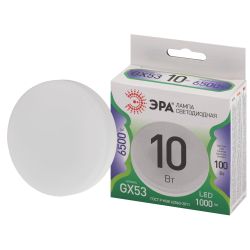 Лампа светодиодная ЭРА GREEN LINE LED GX-10W-865-GX53 GL 10Вт таблетка холодный свет GX53 | Лампы cветодиодные Плоские (GX)