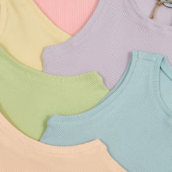 Ribbed Crop Top Alabaster Gleam