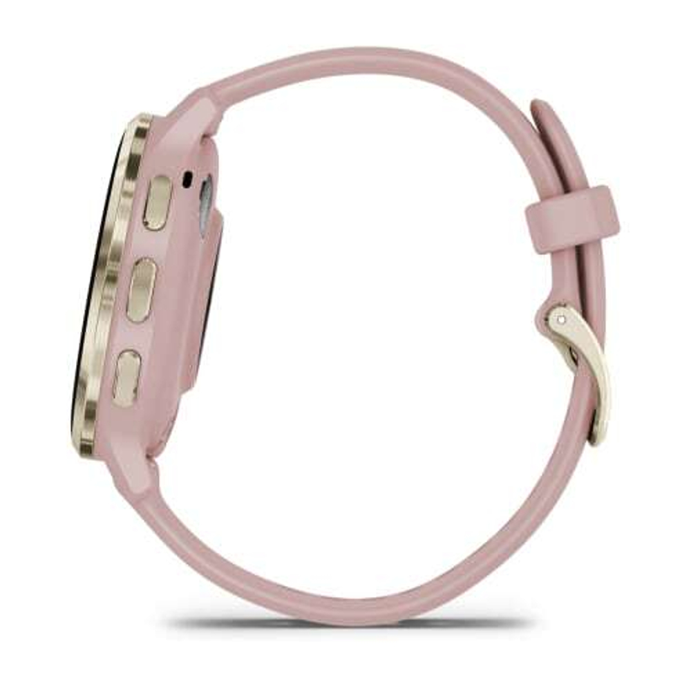 Часы Garmin Venu 3s розовые с золотистым безелем, 010-02785-03