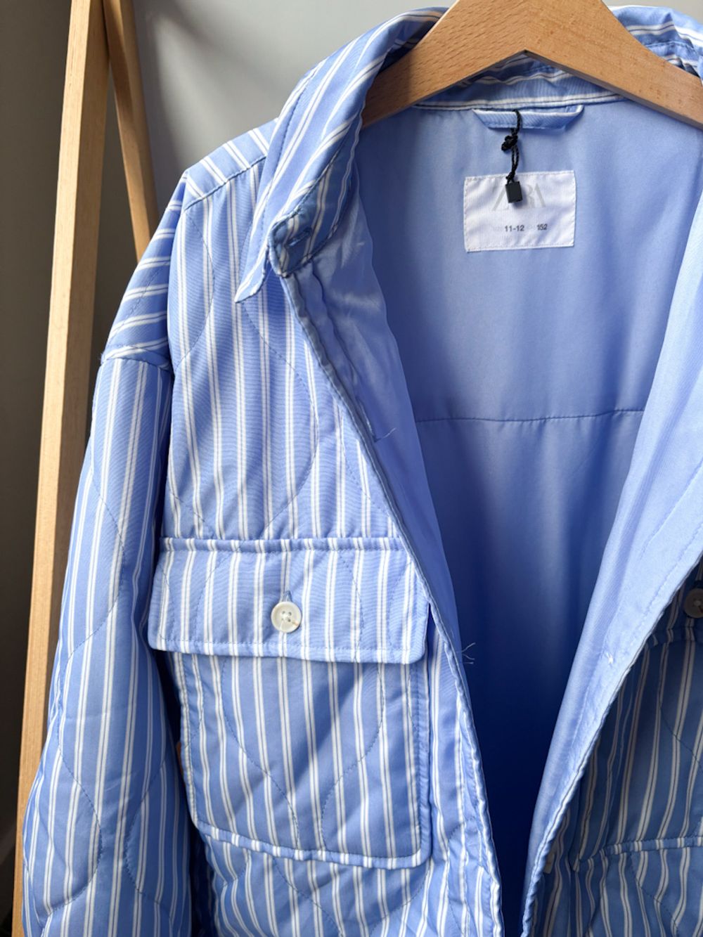 Новая утепленная куртка-рубашка Zara, 152