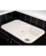 Кухонная мойка Kuppersberg LIRA 1B1D WHITE ALABASTER фото 2
