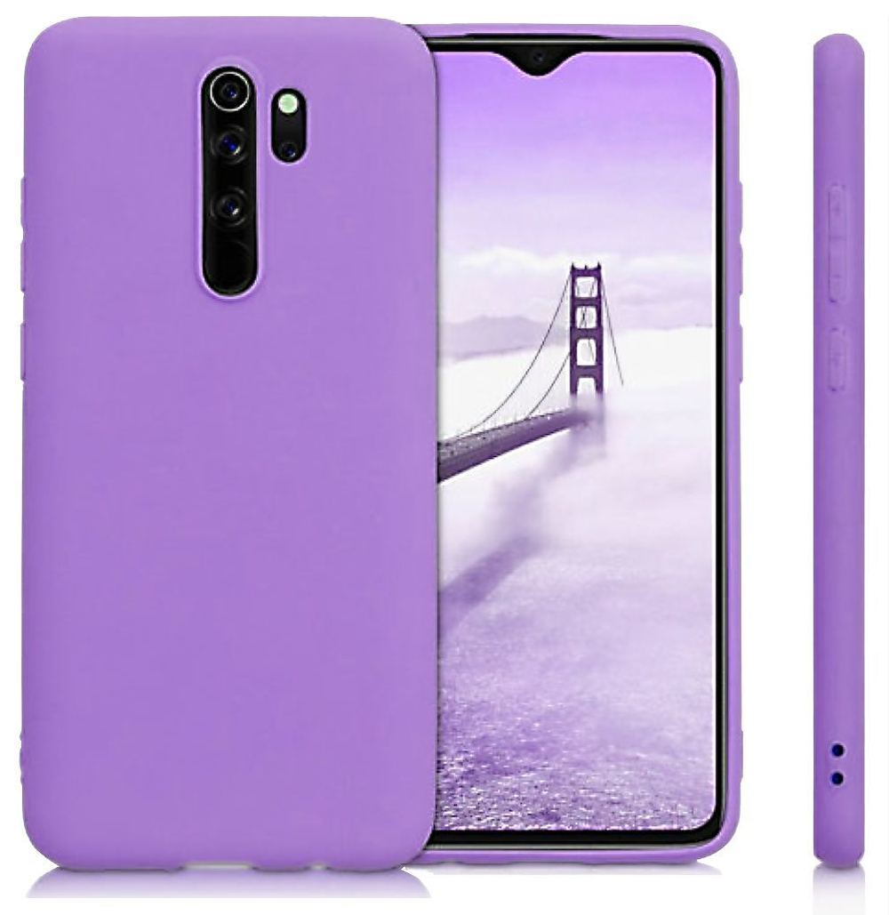 Мягкий Soft Touch чехол из силикона для XIAOMI REDMI NOTE 8 PRO с бархатной подкладкой