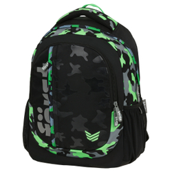 Först Рюкзак Först F-Trend "Neon military" 40*29*18см, 2 отделения, 3 кармана, эргономичная спинка