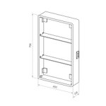 Зеркала-шкафы Reflexion Circle RF2107SR