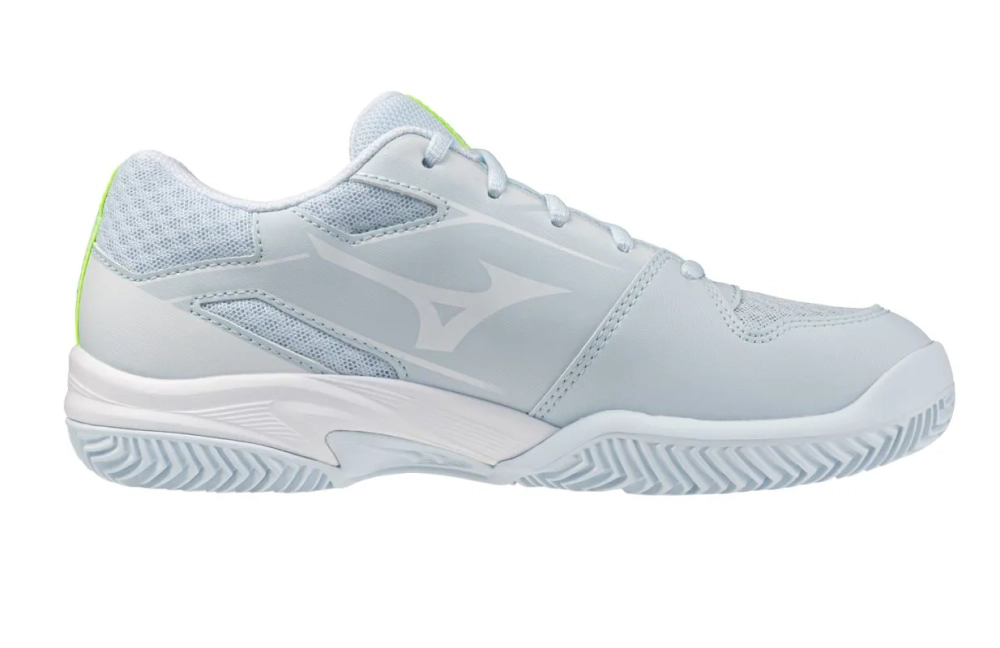 Женские теннисные кроссовки Mizuno Break Shot 5 CC - black/foliage green/glowing apple
