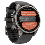 Garmin Fenix 8 PRO, 47 мм, AMOLED, Sapphire, Titanium with Graphite/Black Silicone Band