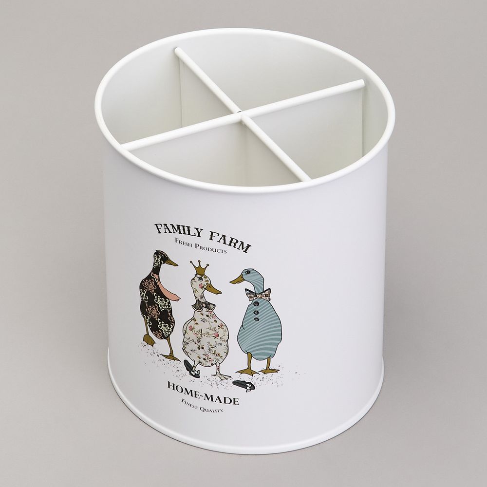 ПОДСТАВКА AGNESS "FAMILY FARM" ПОД КУХОННЫЕ ПРИБОРЫ 14*15 СМ