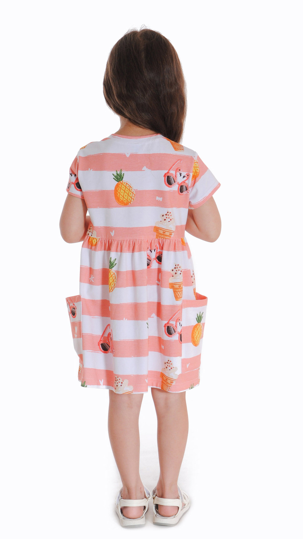 Платье летнее трикотажное для девочки 2-8 лет Fleur de Vie