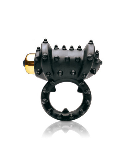 Эрекционное кольцо стимулирующее клитор Vibrating Cockring (3 скорости) (Цвет: черный)