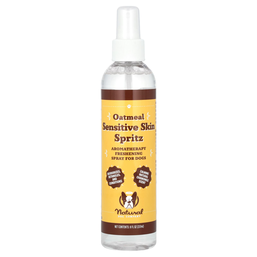 Natural Dog Company, Spritz с овсянкой для чувствительной кожи, для собак, 237 мл (8 жидк. унц.)