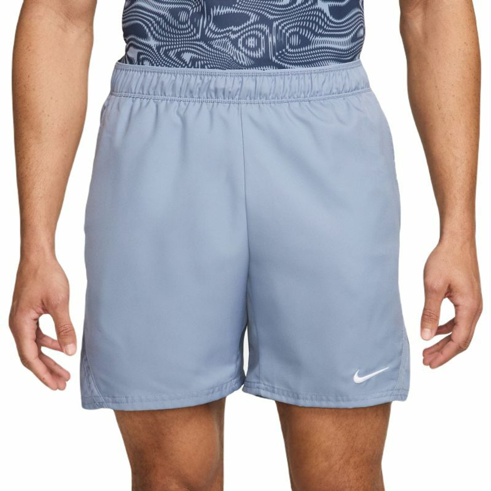 Мужские теннисные шорты Nike Court Dri-Fit Victory 7" Short - ashen slate/white