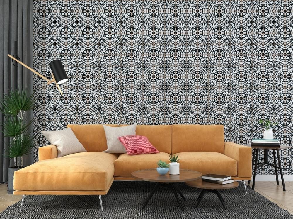 Ennface Pattern Maraya Blue 20x20