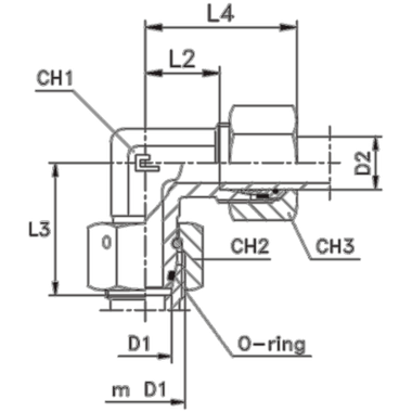 Соединение PN90 DS16 24х1.5 B4 (в сборе)