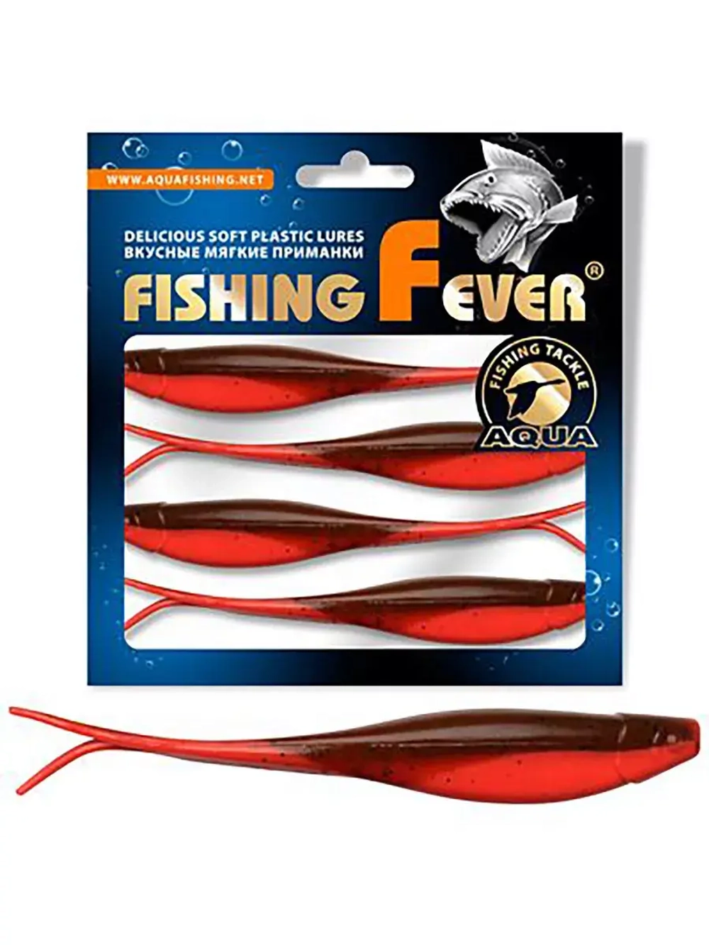 Мягкая силиконовая приманка риппер для дроп-шота AQUA FishingFever BOSS