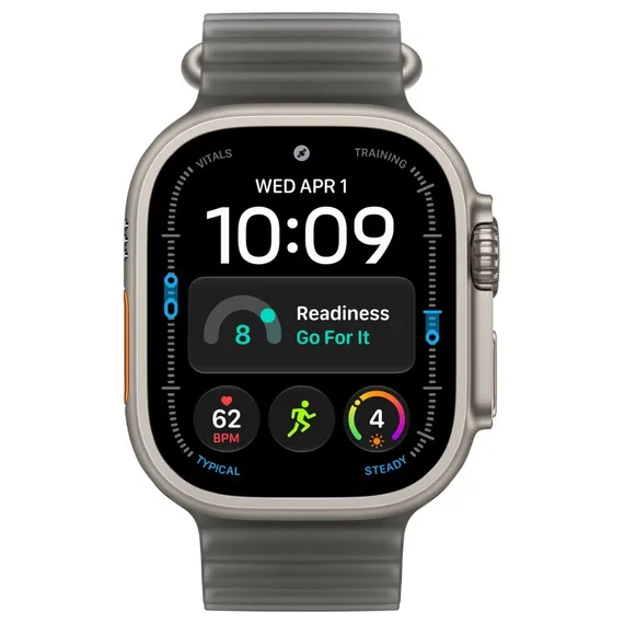 Умные часы Apple Watch Ultra 4 49 мм Natural Titanium Ocean Band Черный Translucent Black